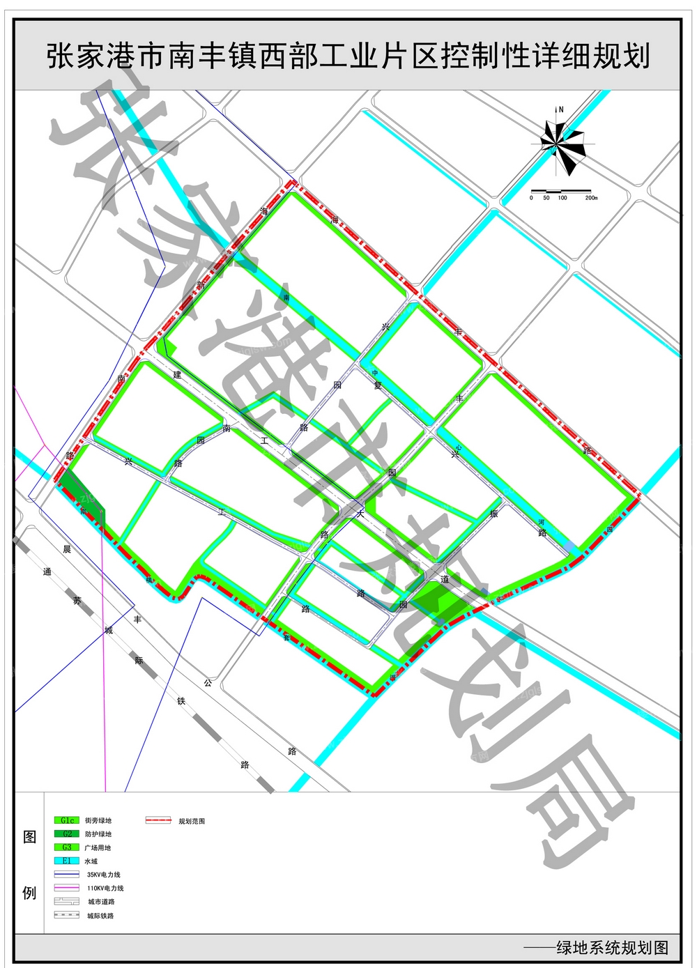 《张家港市南丰镇镇区西部工业片区控制性详细规划》批前公告